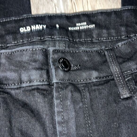 old navy mid rise kicker boot cut jeans - Picture 2 of 3